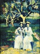 Kazimir Malevich Two Women in a Gardenr Spain oil painting artist